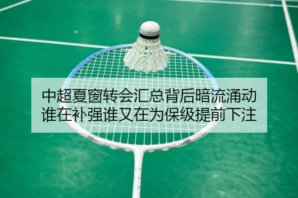 中超夏窗转会汇总背后暗流涌动 谁在补强谁又在为保级提前下注
